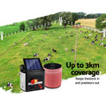 Giantz 3KM Solar Electric Fence Energiser 1200M Poly Tape