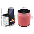 Giantz Solar Electric Fence Energiser 5KM 1200M Poly Tape