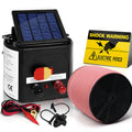 Giantz Solar Electric Fence Energiser 5KM 1200M Poly Tape