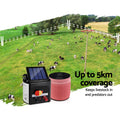 Giantz 5KM Solar Electric Fence Energiser 2000M Poly Tape