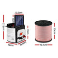 Giantz Solar Fence Energiser 8KM 400M Poly Tape Insulator