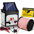 Giantz Solar Fence Energiser 8KM 400M Poly Tape Insulator