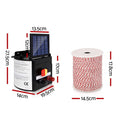 Giantz 3KM Solar Electric Fence Energiser 500M Poly Wire