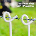 Giantz 20x Electric Fence Pigtail Posts Steel Tape