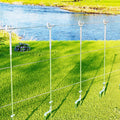 Giantz 20x Electric Fence Pigtail Posts Steel Tape