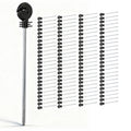 Giantz Electric Fence Ring Insulators 100pc Screw Insulator Black