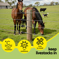 Giantz Electric Fence Ring Insulators 100pc Screw Insulator Black