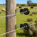 Giantz Electric Fence Ring Insulators 100pc Screw Insulator Black