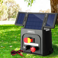 Giantz 3km Electric Fence Energiser Solar 0.1J Pet