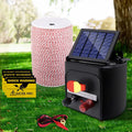 Giantz Solar Electric Fence Energiser 5KM 2KM Poly Wire