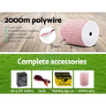 Giantz Solar Electric Fence Energiser 5KM 2KM Poly Wire