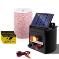 Giantz Solar Electric Fence Energiser 5KM 2KM Poly Wire