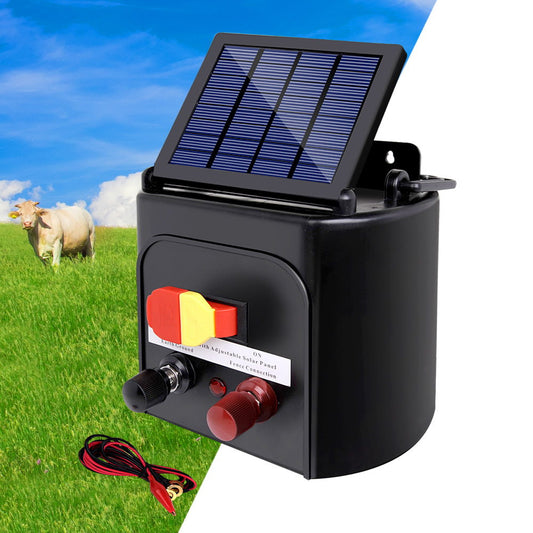 Giantz Solar Fence Energiser 5KM 0.15J Electric Fencing Charger