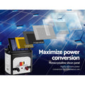 Giantz Solar Fence Energiser 8KM 0.3J Electric Fencing Charger