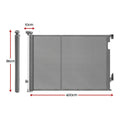 Keezi Retractable Gate Baby Gate Pet Safety Fence Extends up to 400cm Grey