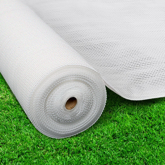 Instahut 50% Shade Cloth 1.83x10m White Heavy Duty