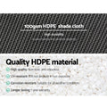 Instahut 50% Shade Cloth 1.83x10m White Heavy Duty