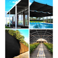 Instahut Shade Cloth 90% 1.83x10m Black Heavy Duty