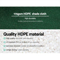 Instahut 70% Shade Cloth 1.83x30m Heavy Duty Green