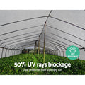 Instahut Shade Cloth 50% 3.66x10m White Heavy Duty