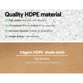 Instahut Shade Cloth 70% 3.66x10m Heavy Duty Beige