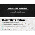 Instahut 90% Shade Cloth 3.66x10m Black Heavy Duty