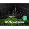Instahut 90% Shade Cloth 3.66x10m Black Heavy Duty