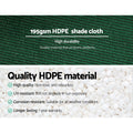 Instahut 90% Shade Cloth 3.66x10m Green Heavy Duty