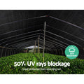 Instahut 50% Shade Cloth 3.66x20m Black Heavy Duty