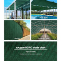 Instahut 50% Shade Cloth 3.66x20m Heavy Duty Garden Mesh Roll