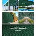 Instahut Shade Cloth 90% 3.66x20m Heavy Duty Green