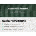 Instahut Shade Cloth 50% 3.66x30m Heavy Duty Green