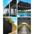 Instahut Shade Cloth 30% 3.66x30m Black Heavy Duty