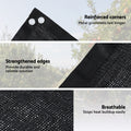 Instahut Shade Cloth 10x2m Black UV Resistant Sun Shade Patio