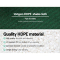 Instahut 50% Shade Cloth 3.66x10m Heavy Duty Green