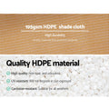 Instahut 90% Shade Cloth 3.66x30m Heavy Duty Beige