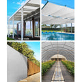 Instahut Shade Cloth 90% 3.66x30m White Heavy Duty