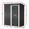 Giantz Garden Shed 1.62x0.86M Outdoor Storage Sliding Door