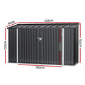 Giantz Garden Shed 2.22x0.91M Double Door Outdoor Storage Tool