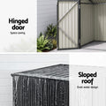Giantz Wheelie Bin Storage Shed Steel Outdoor Lockable Cabinet