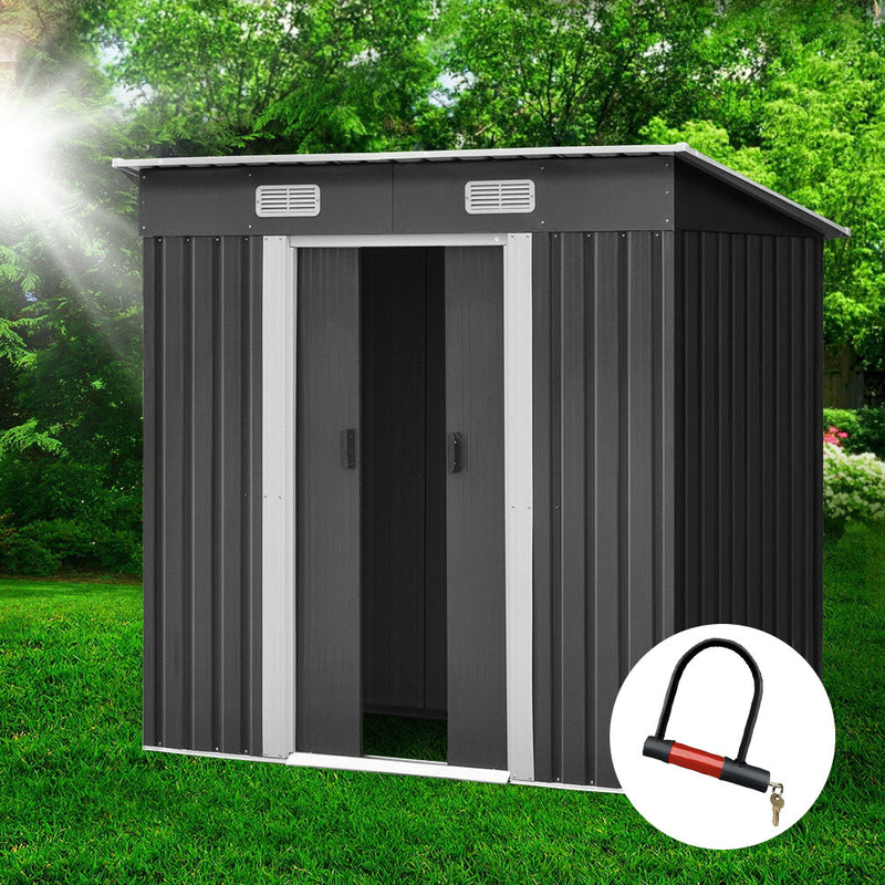 Giantz Garden Shed 1.94x1.21M Outdoor Storage Workshop Sliding Door