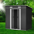 Giantz Garden Shed 1.94x1.21m Metal Base Outdoor Storage Sliding