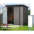 Giantz Garden Shed 1.95x1.31m Steel Double Door Outdoor Storage