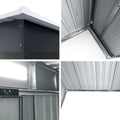 Giantz Garden Shed 2.38x1.31m Metal Outdoor Storage Sliding Door