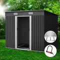 Giantz Garden Shed 2.38x1.31M Metal Base Outdoor Storage