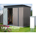 Giantz Garden Shed 2.31x1.31M Metal Outdoor Storage Double Door