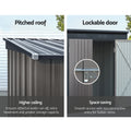 Giantz Garden Shed 2.31x1.31M Metal Outdoor Storage Double Door