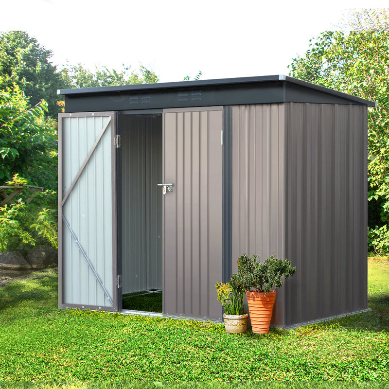 Giantz Garden Shed 2.31x1.31M Metal Outdoor Storage Double Door