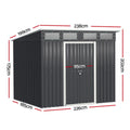Giantz Garden Shed 2.38x1.99m Outdoor Storage Tool Workshop