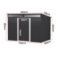 Giantz Garden Shed 2.6x1.95M Outdoor Storage Tool Workshop House